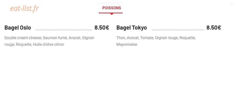 Nina’s Bagel & Salad — carte page 4