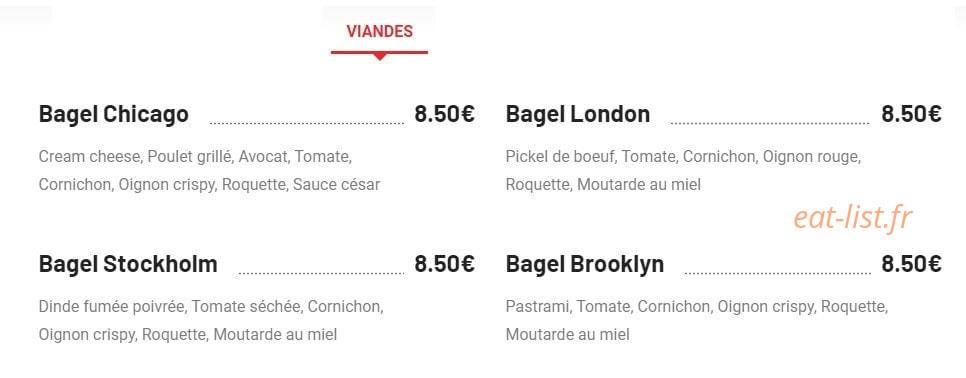 Nina's Bagel & Salad — carte page 3