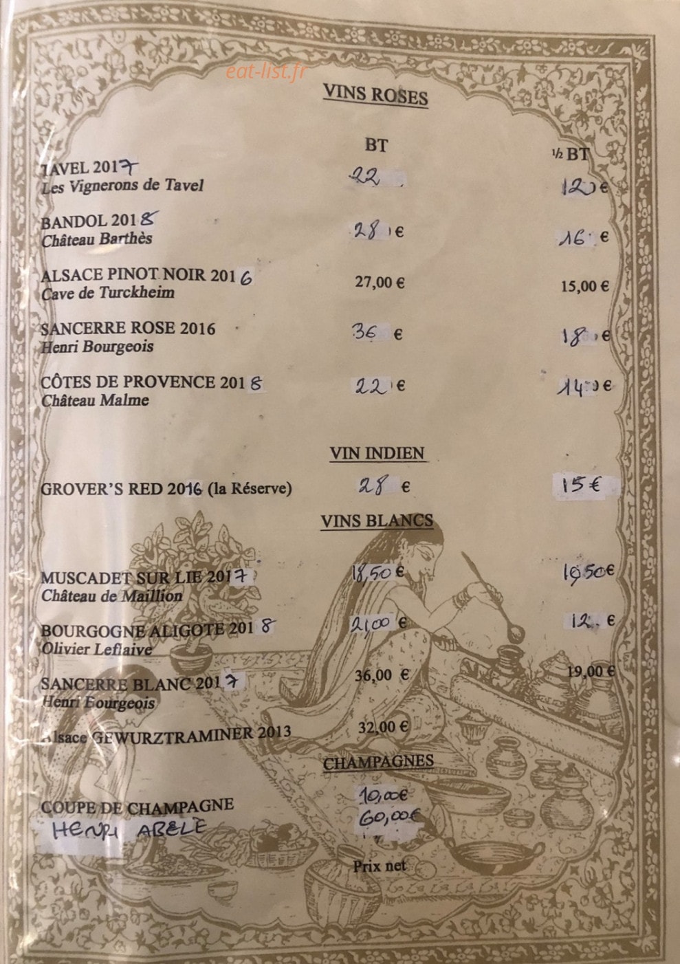 Nirvana Inde — carte page 15