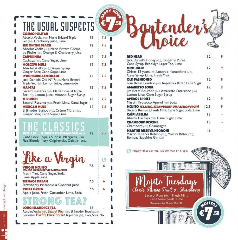 O'Sullivans — carte page 2