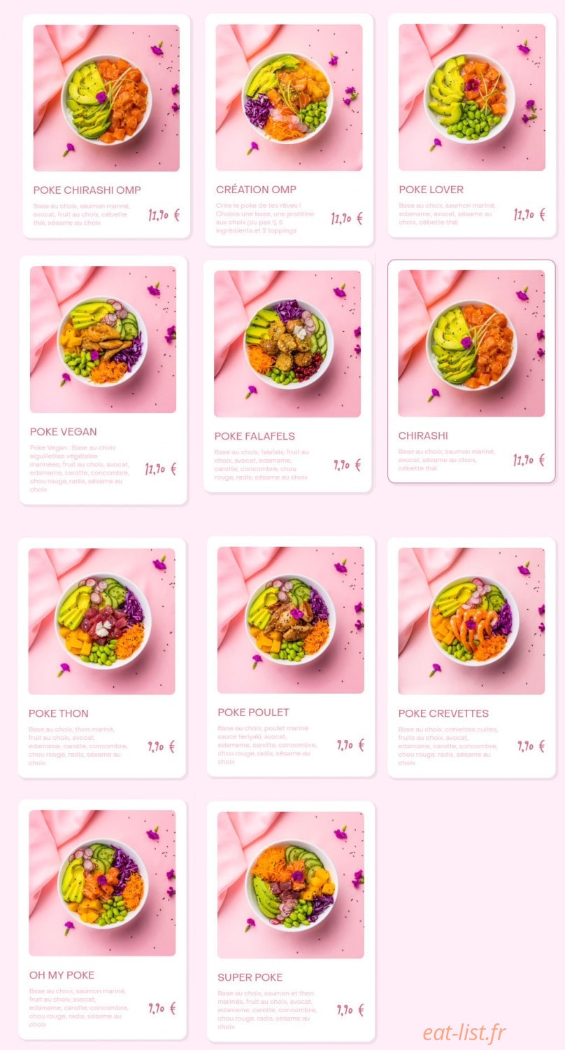 Oh My Poke — carte page 2