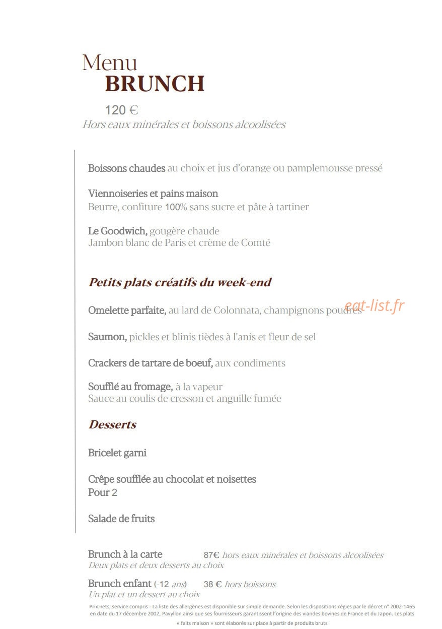 Pavyllon — carte page 4