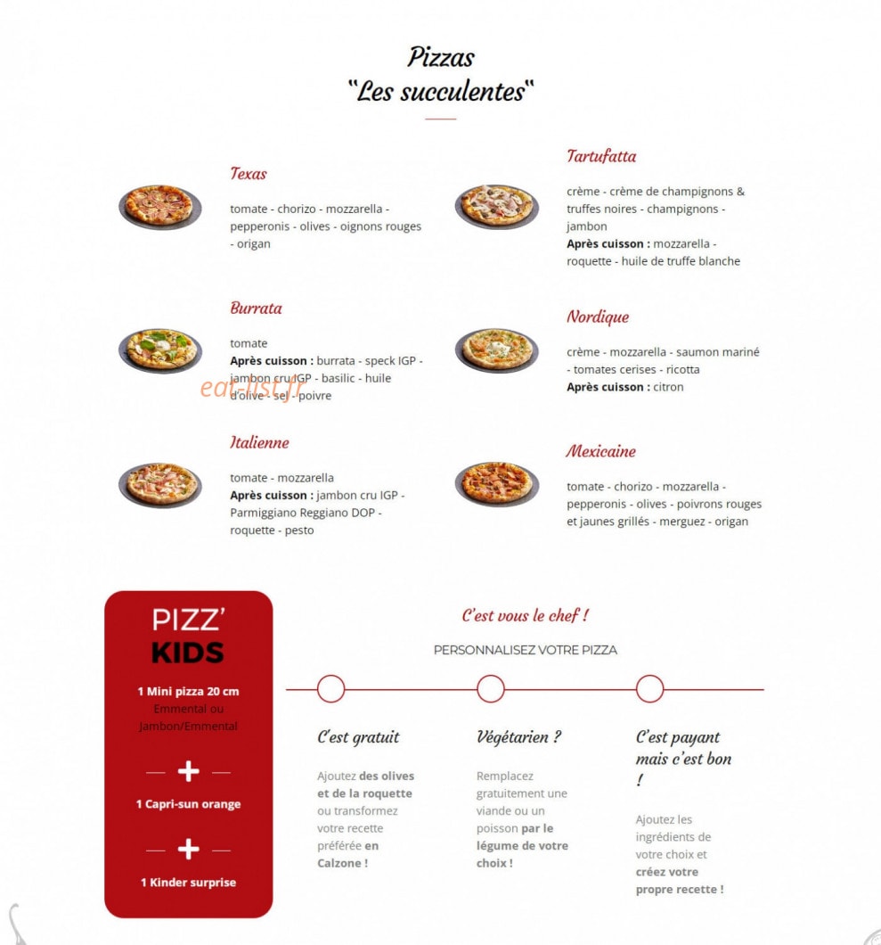 Pizz'Eat — carte page 3