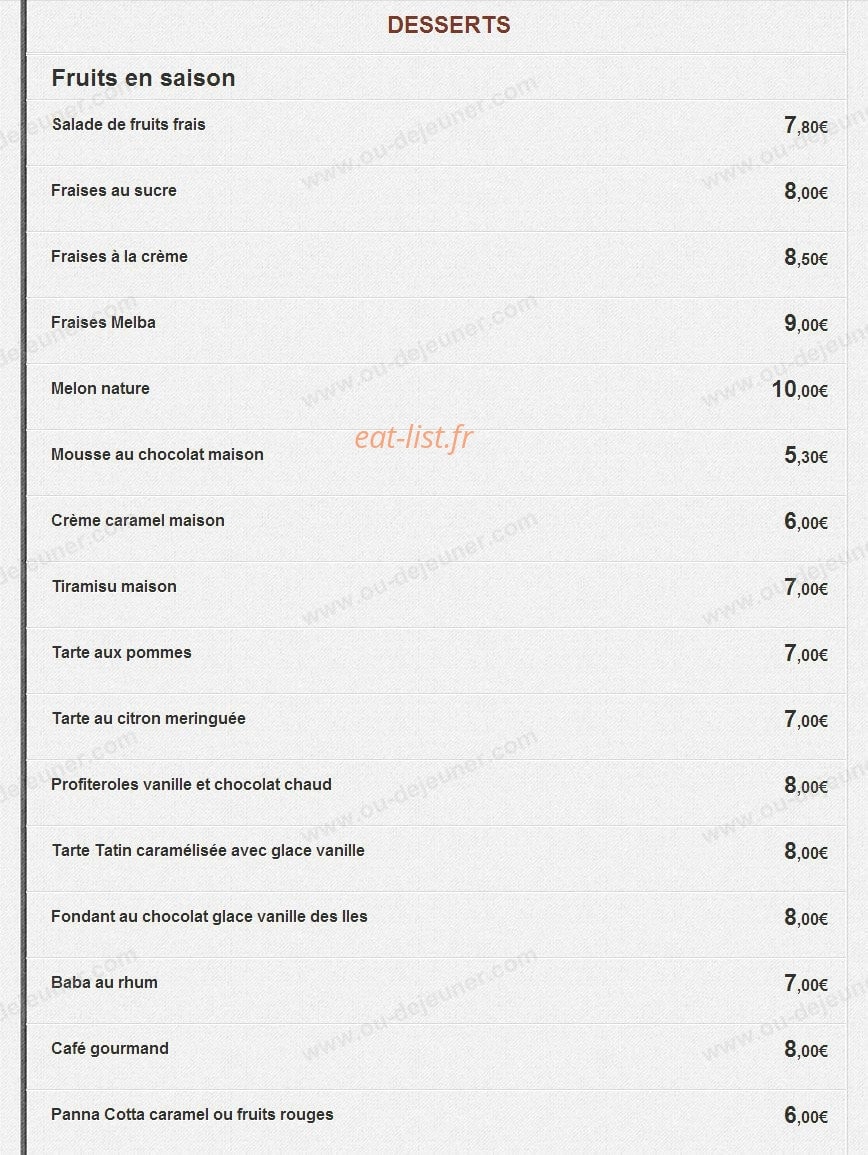 Pizza Vesuvio — carte page 12