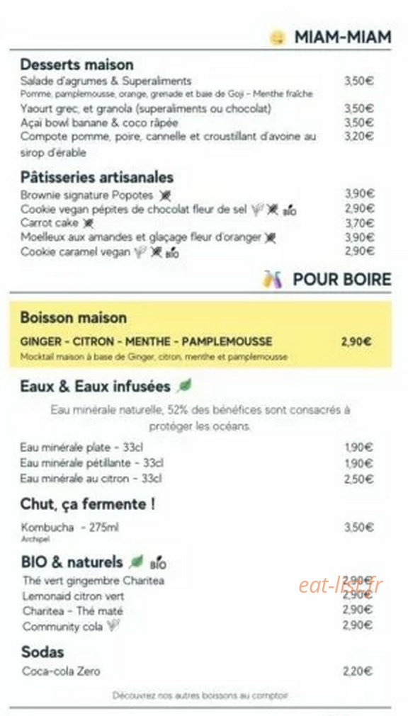 Popotes — carte page 2