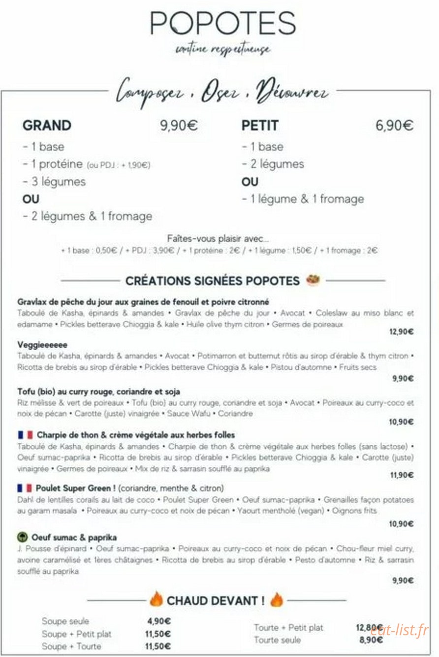 Popotes — carte page 1