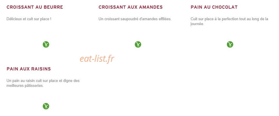 Prêt à manger — carte page 8