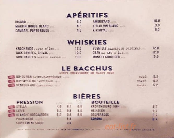 Relais Madeleine — carte page 4