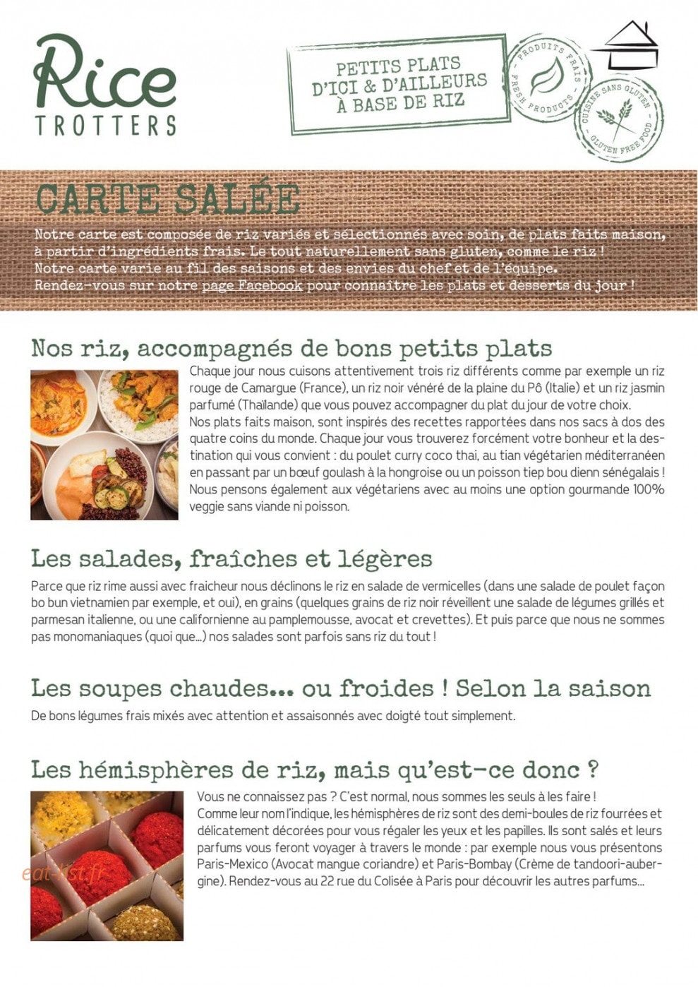 Rice trotters — carte page 1