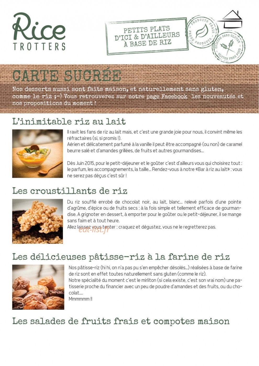 Rice trotters — carte page 2