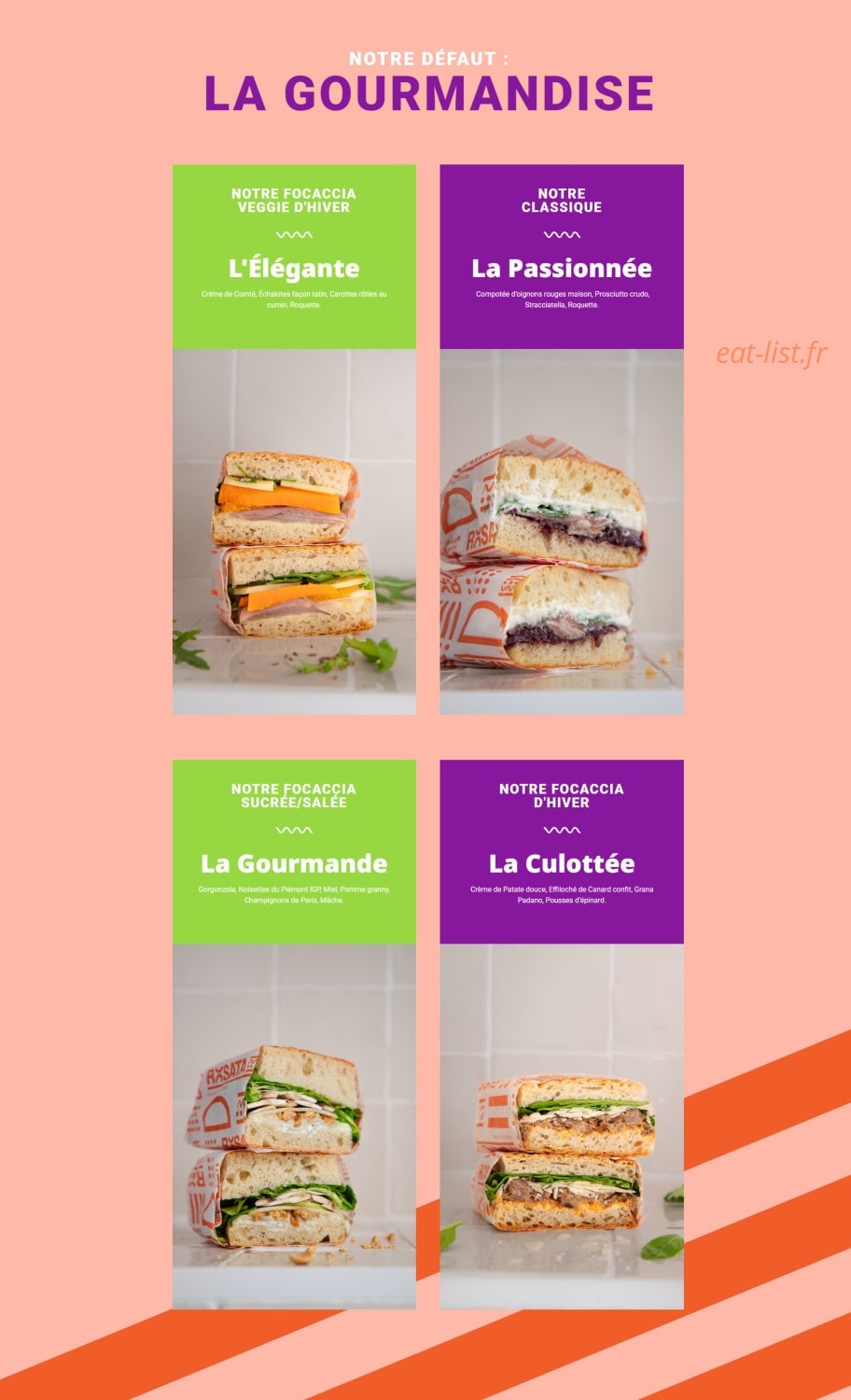 Rosata Focaccia Gourmande — carte page 2