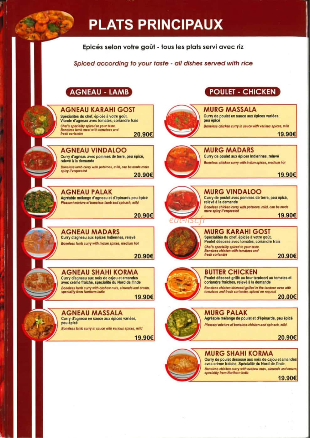 Rose de Kashmir — carte page 3