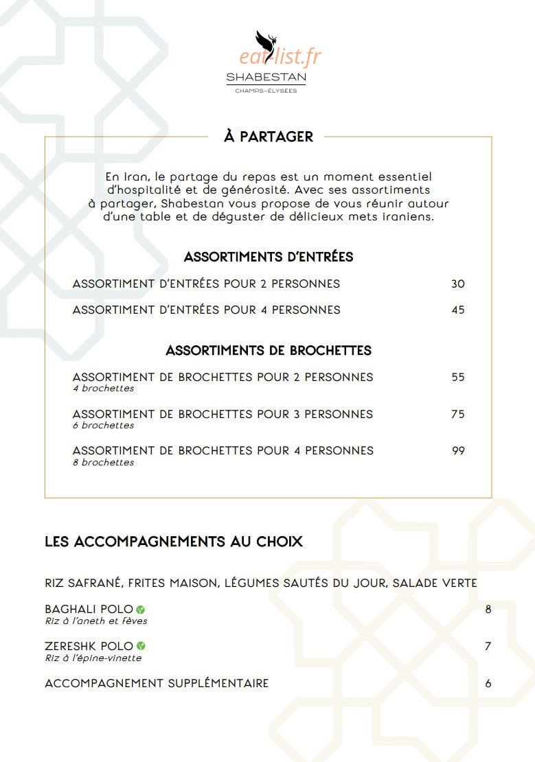 Shabestan — carte page 6