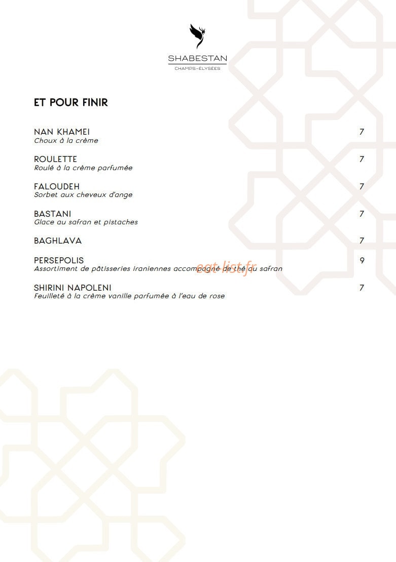 Shabestan — carte page 7