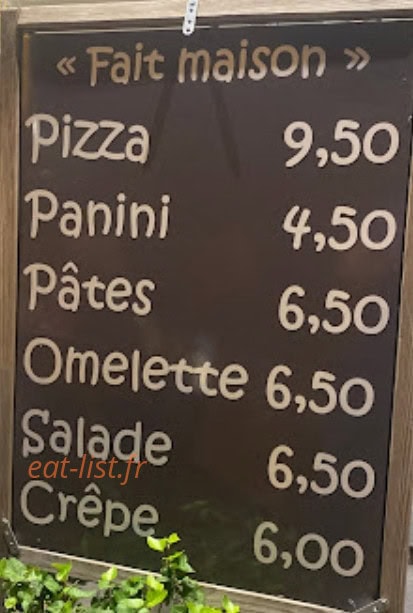 Snack Boëtíe — carte page 1