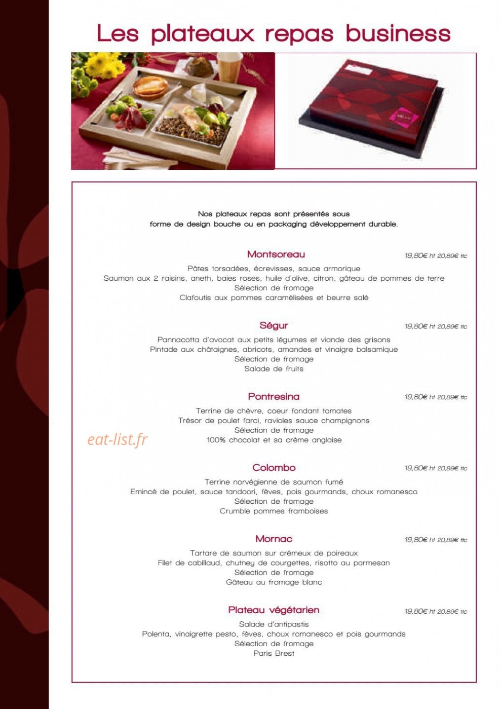 Sofy's — carte page 1