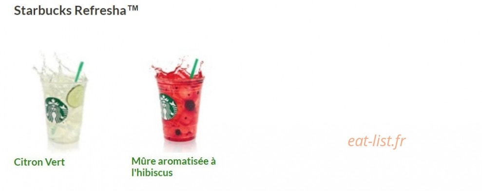 Starbucks coffee — carte page 11