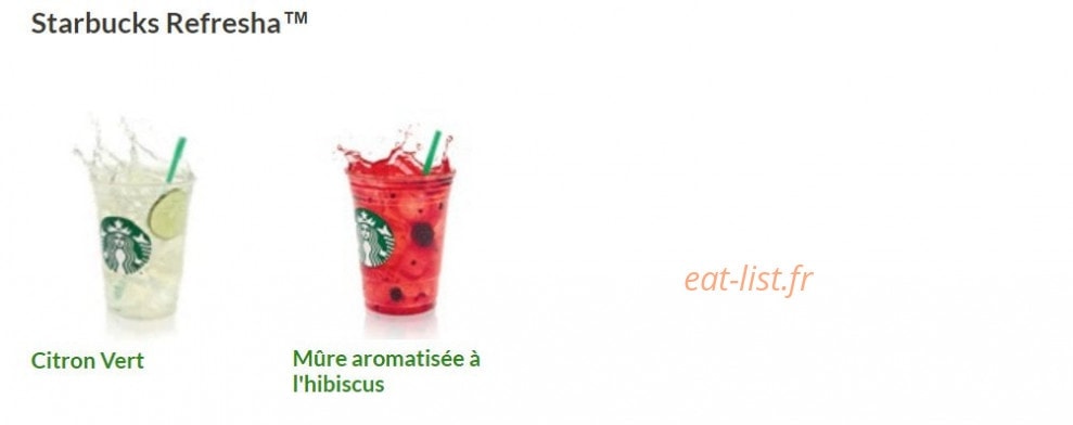 Starbucks coffee — carte page 11
