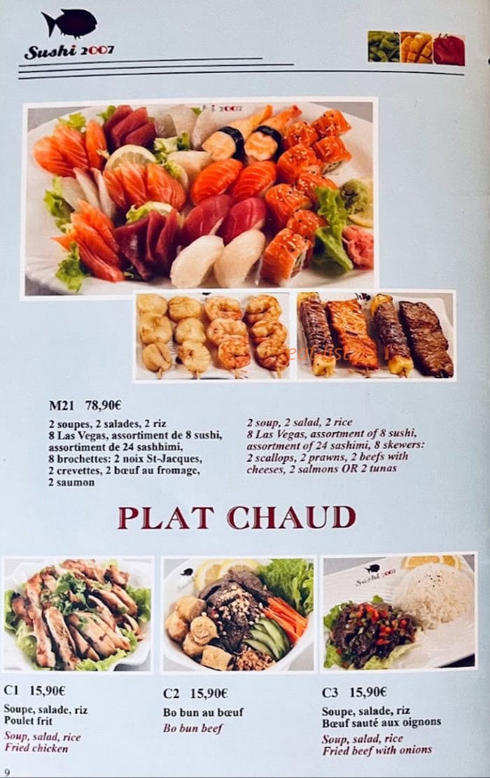 Sushi 2007 — carte page 5