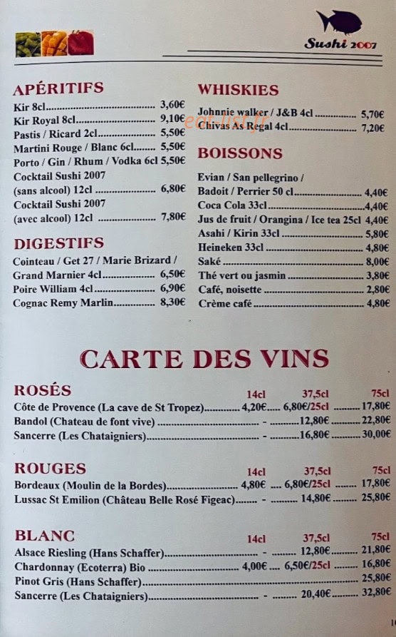 Sushi 2007 — carte page 6