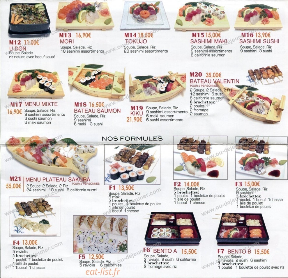 Sushi Da — carte page 3