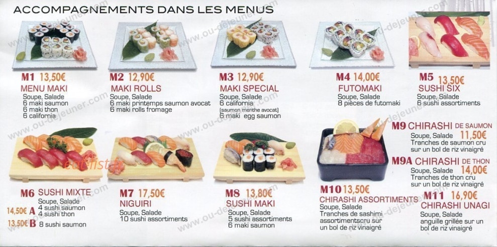 Sushi Da — carte page 2