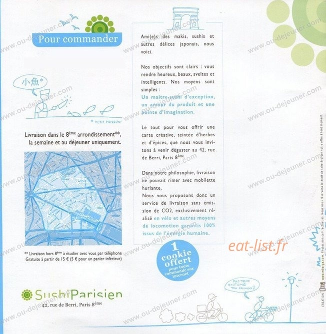 Sushi Parisien — carte page 7