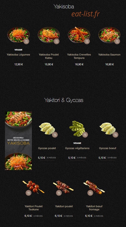 Sushi Shop — carte page 22