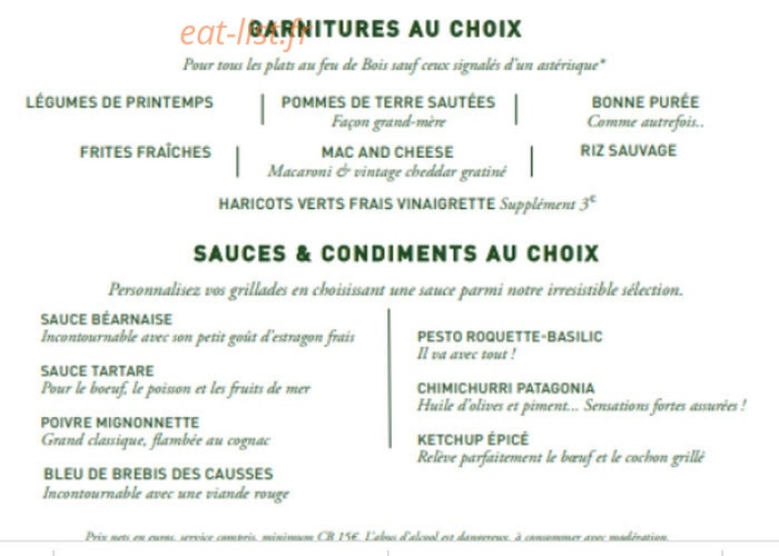 The Grill Room — carte page 2