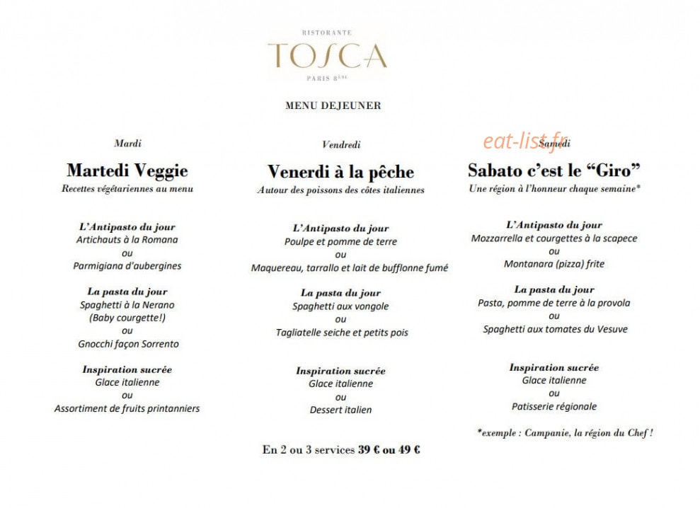 Tosca — carte page 1
