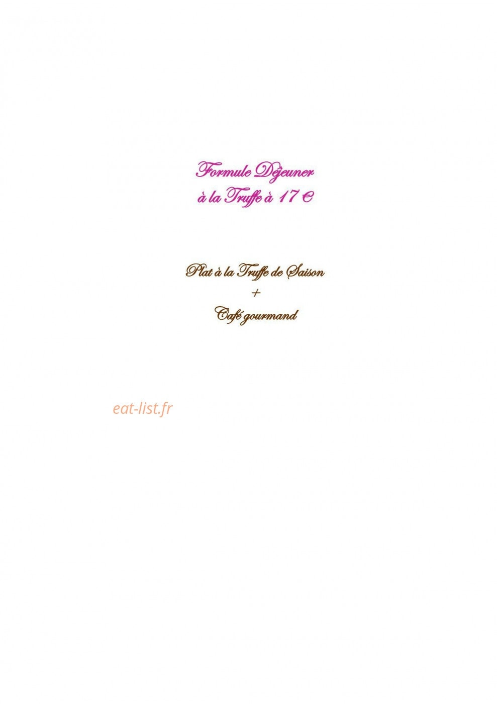 Truffes Folies — carte page 6