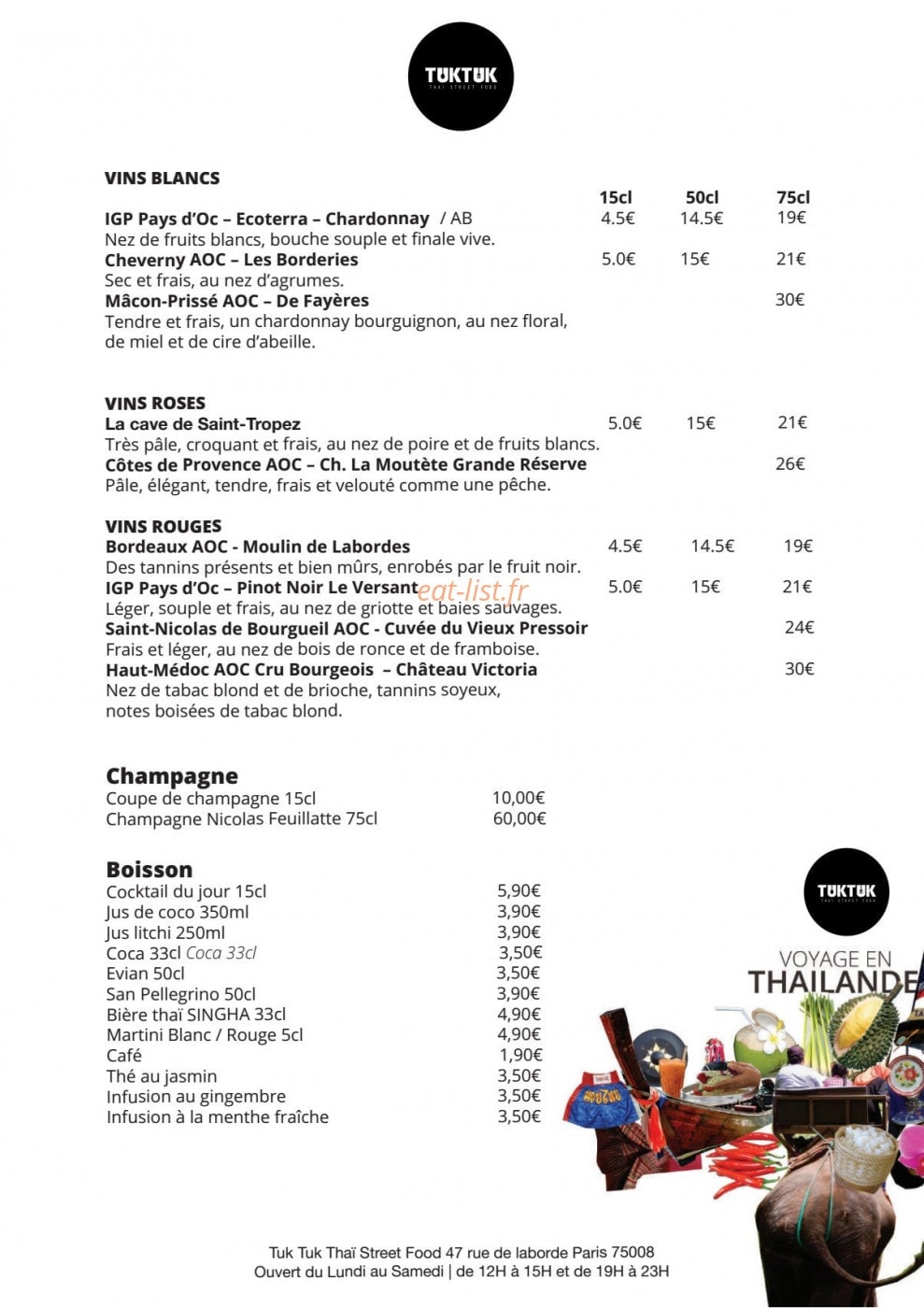Tuk Tuk — carte page 2