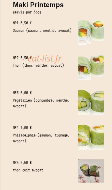 Yaki Ginza — carte page 14