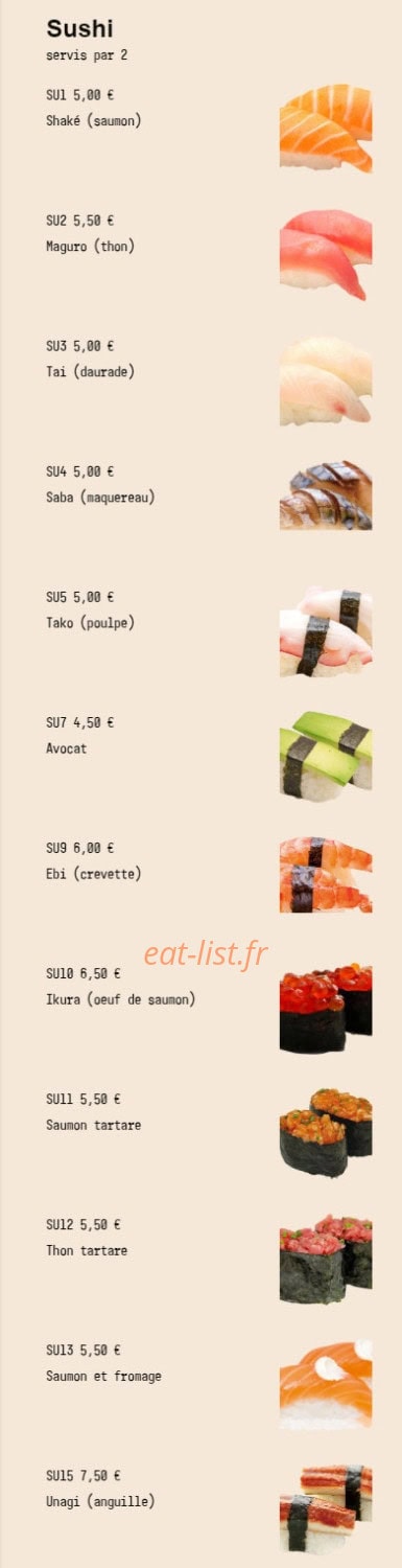 Yaki Ginza — carte page 8