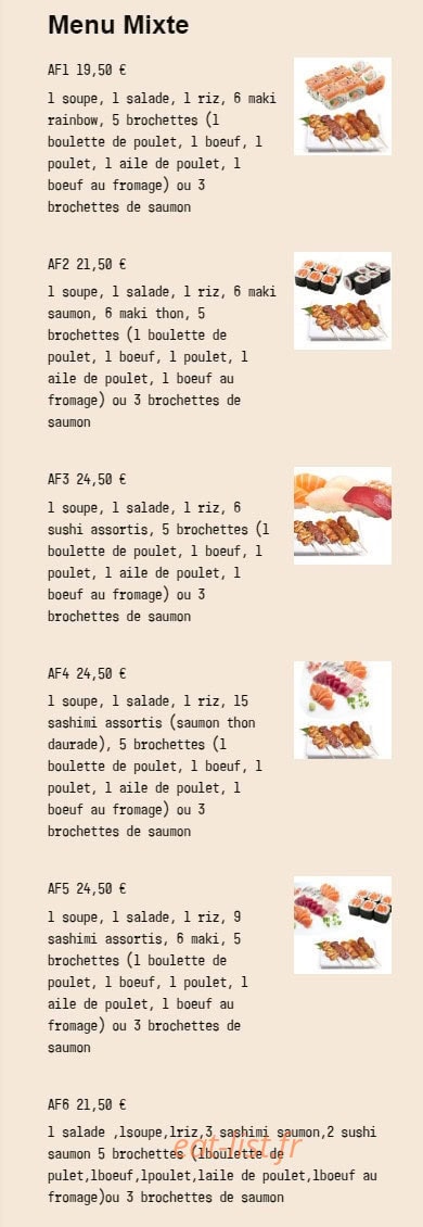 Yaki Ginza — carte page 5