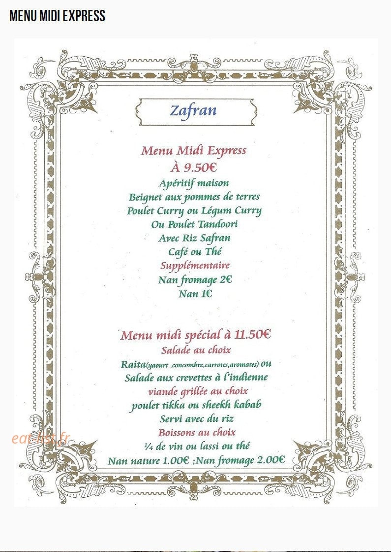 Zafran — carte page 3