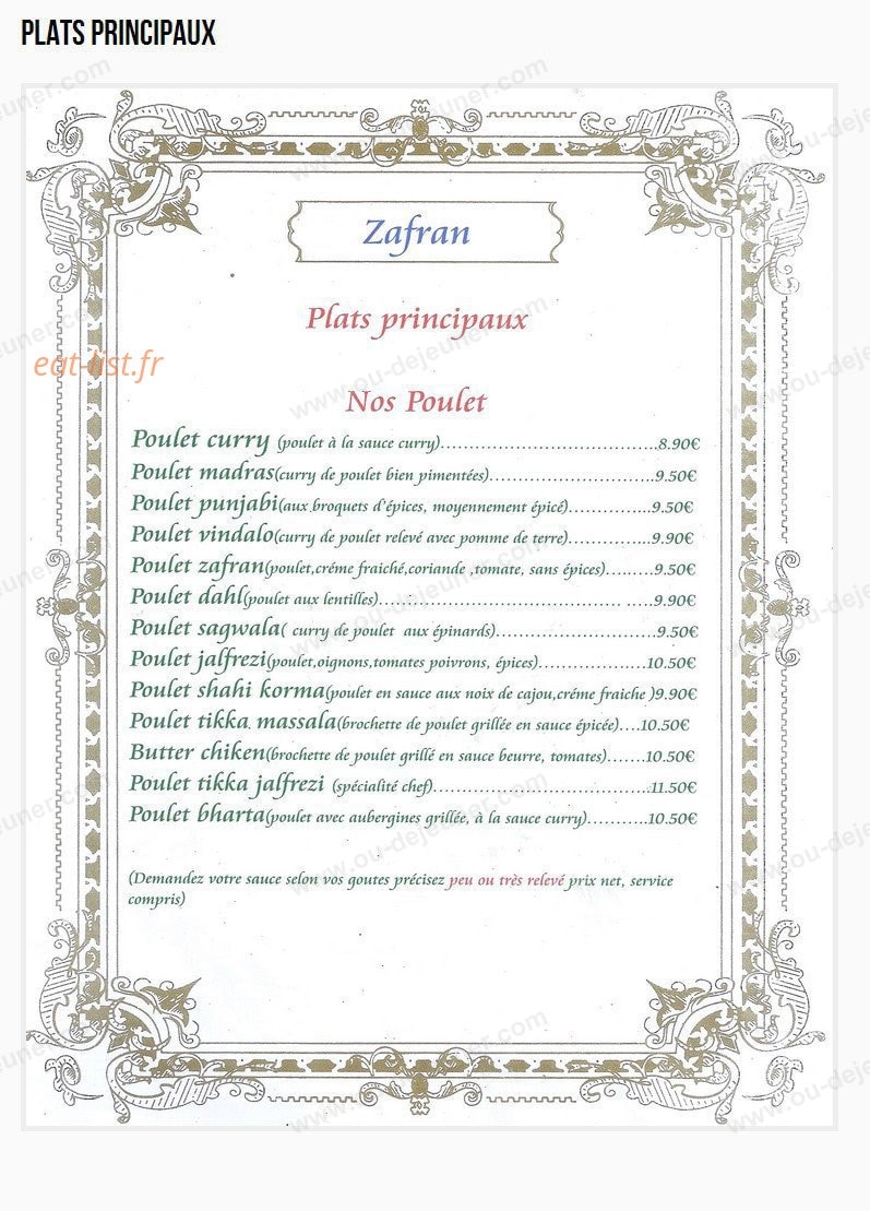 Zafran — carte page 6