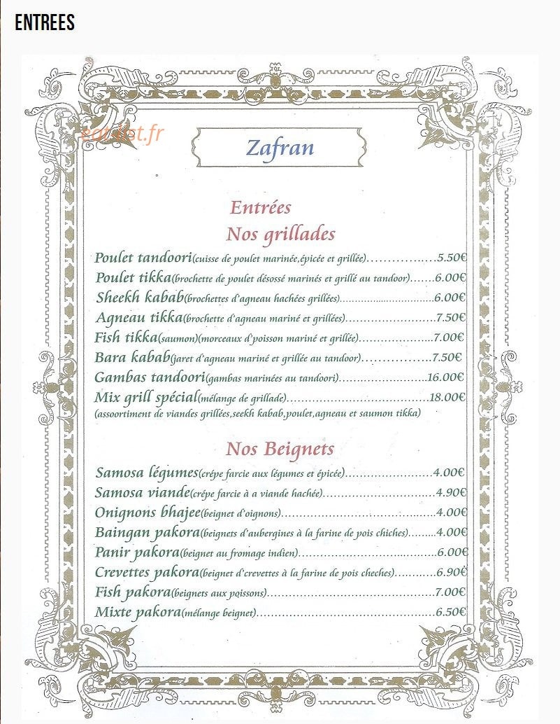 Zafran — carte page 1