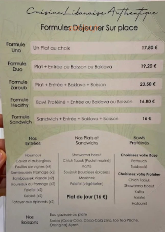 Zaroub — carte page 1