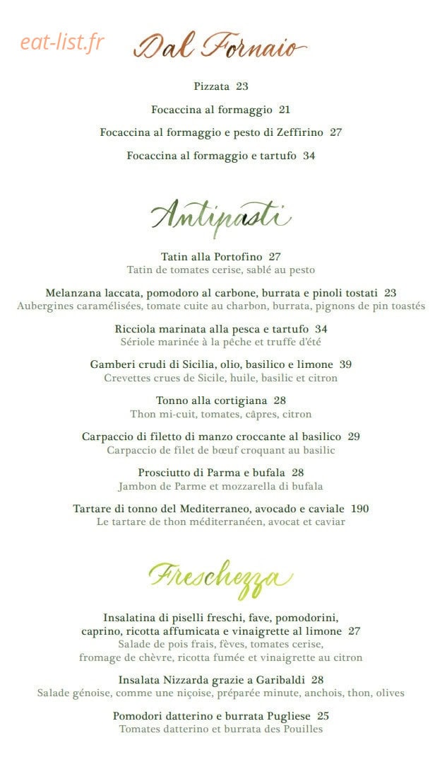 Zeffirino — carte page 1