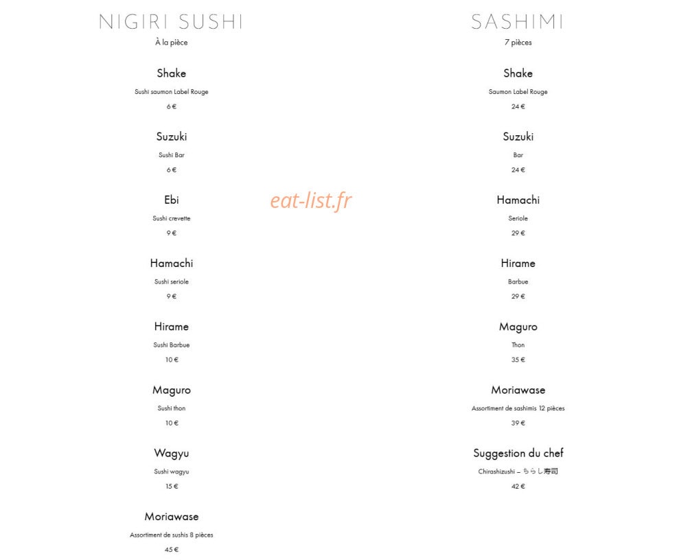AO Izakaya — carte page 4