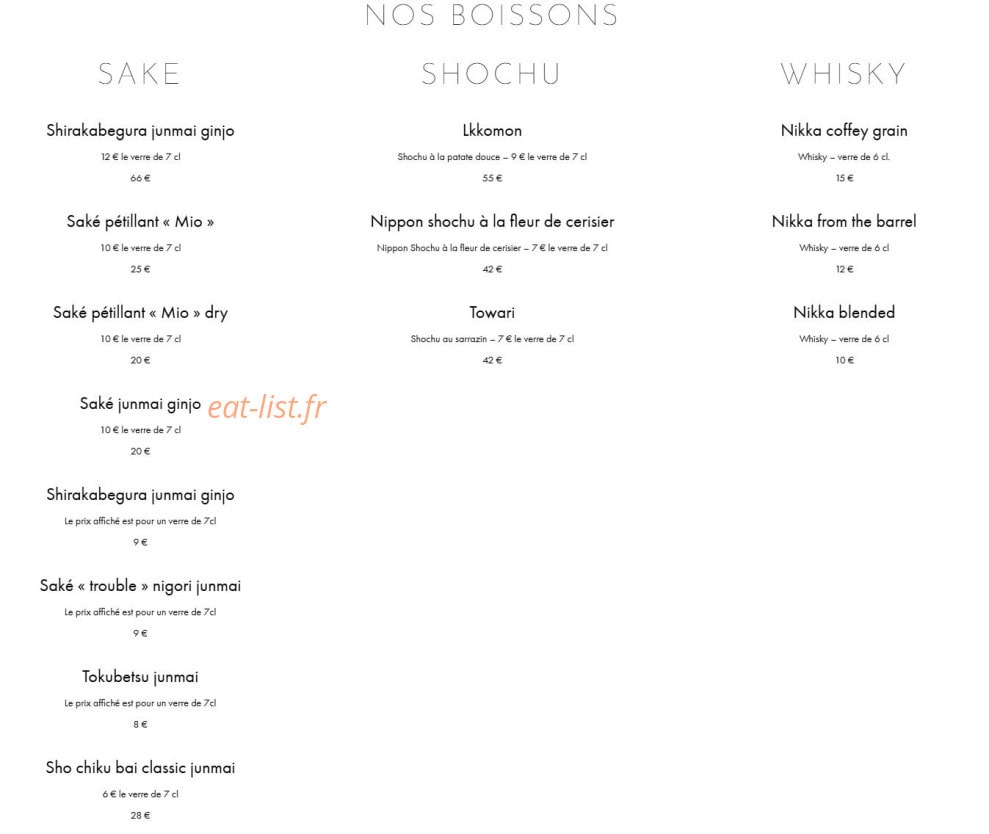 AO Izakaya — carte page 7
