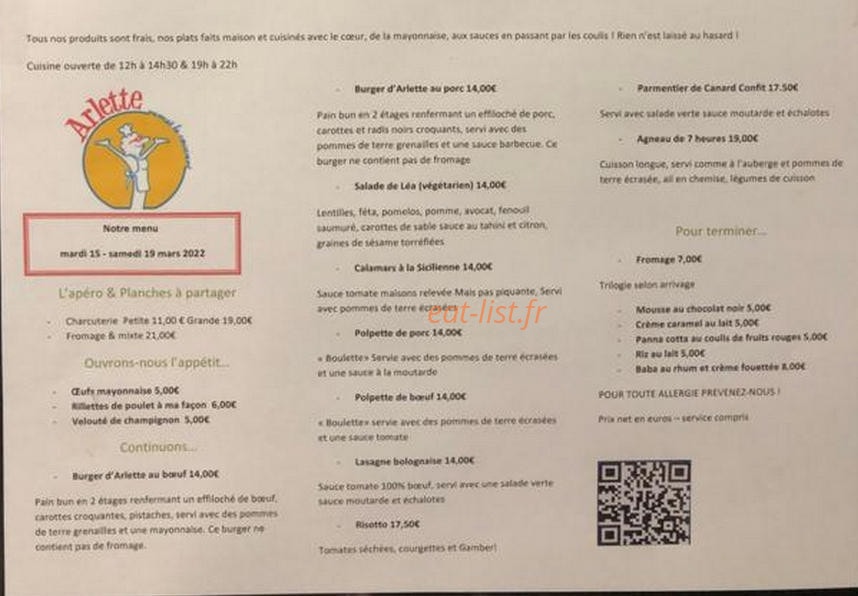 Arlette — carte page 2