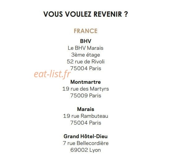 Artisan de la Truffe — carte page 6