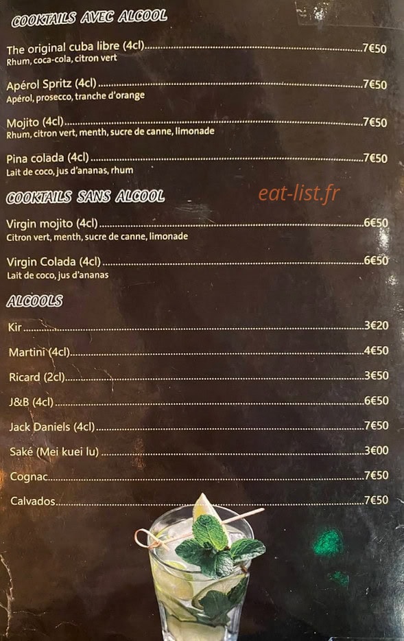 Au Bonheur — carte page 6