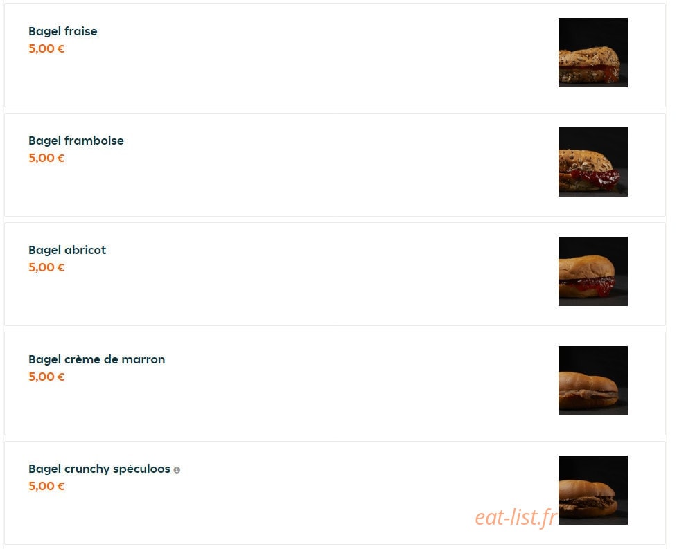 Bagel Max — carte page 6