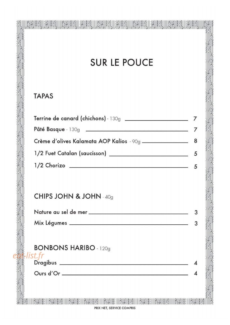 Bam — carte page 5