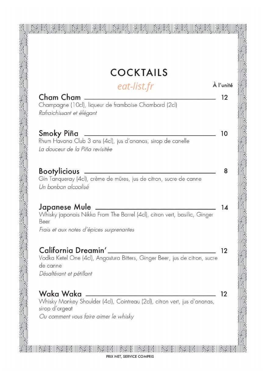Bam — carte page 1
