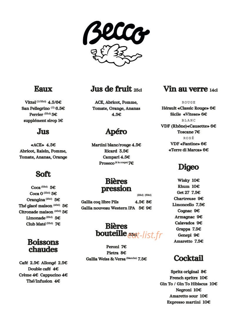 Becco — carte page 6