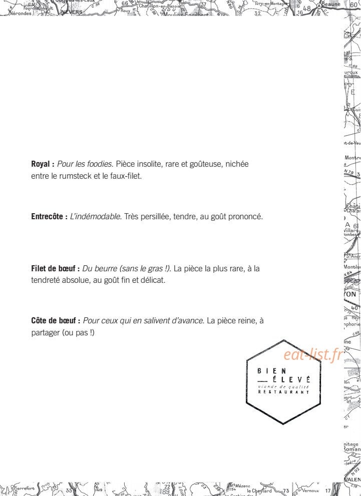 Bien Élevé — carte page 3